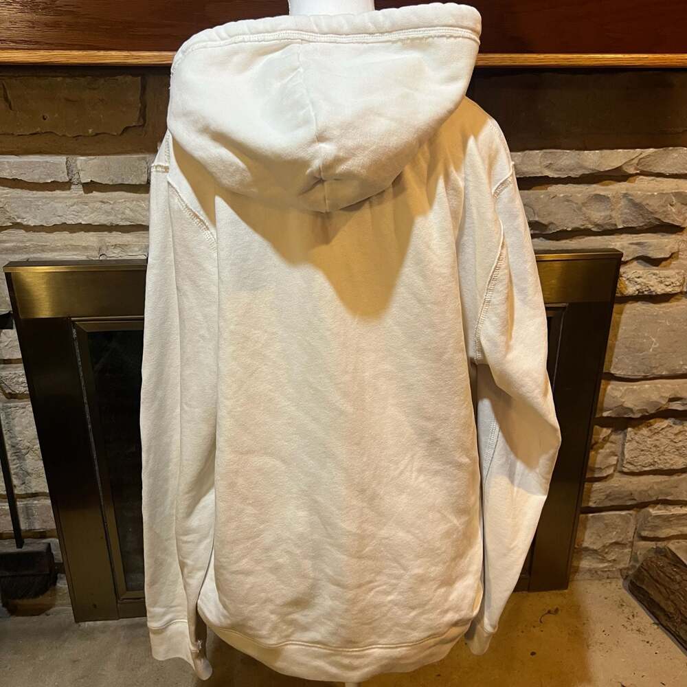 Abercrombie & Fitch Men's White Full-Zip Hoodie - Picture 4 of 7